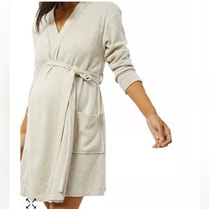 Ingrid and Isabel Maternity Robe Pelican
